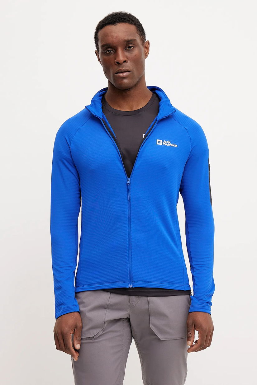 Jack Wolfskin hanorac Prelight culoarea violet, uni, A63789