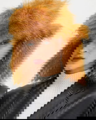 Ruslan Baginskiy caciula culoarea maro, din tricot gros, AVIH004-P-HH