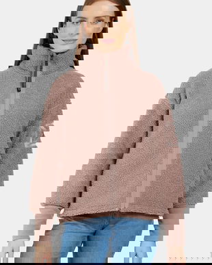 Didriksons bluza MELLA femei, culoarea violet, neted, 505446