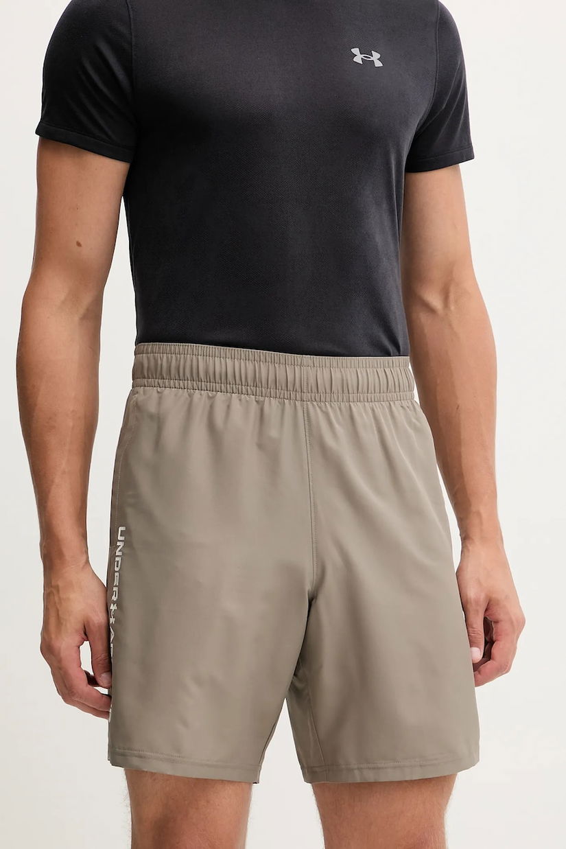 Under Armour pantaloni scurți de antrenament Tech culoarea gri, 1383356
