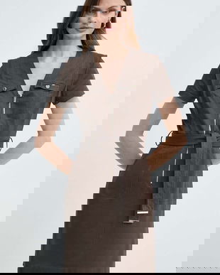 Morgan rochie RISTI culoarea verde, mini, evazată, RISTI