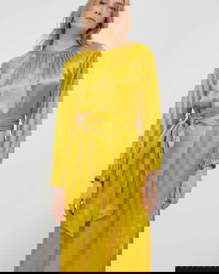 Seidensticker rochie culoarea verde, midi, evazată