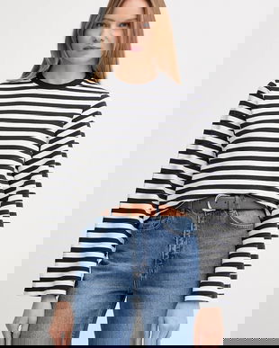 Barbour hanorac de bumbac ROBYN culoarea bleumarin, cu imprimeu, LOL0642