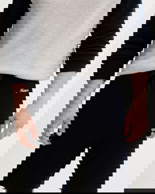 FROM FUTURE pantaloni scurți din lână culoarea bleumarin, MSH02672