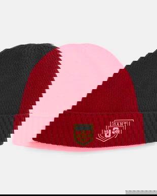 Gant caciula de lana culoarea bordo, de lana, 9910038