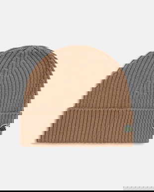 Lacoste căciulă de lână culoarea verde, de lana, din tesatura unia, RB0001