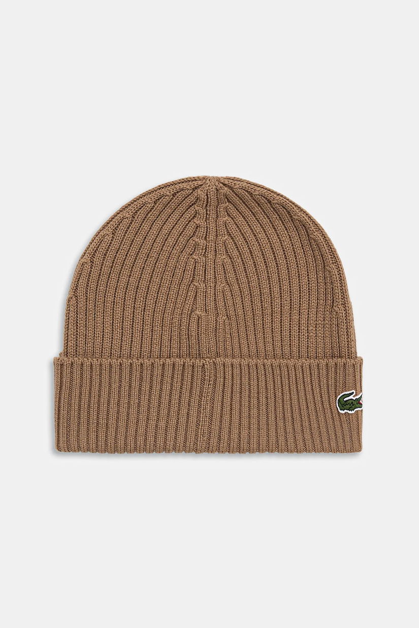 Lacoste căciulă de lână culoarea verde, de lana, din tesatura unia, RB0001