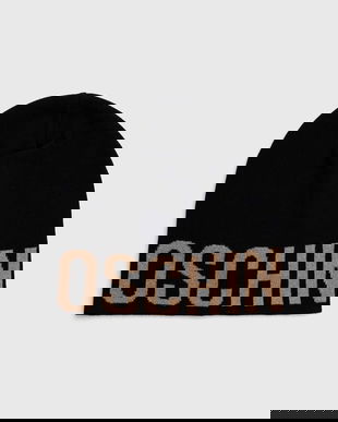 Moschino căciulă de lână culoarea bej, din țesătură unia, M2997 65165