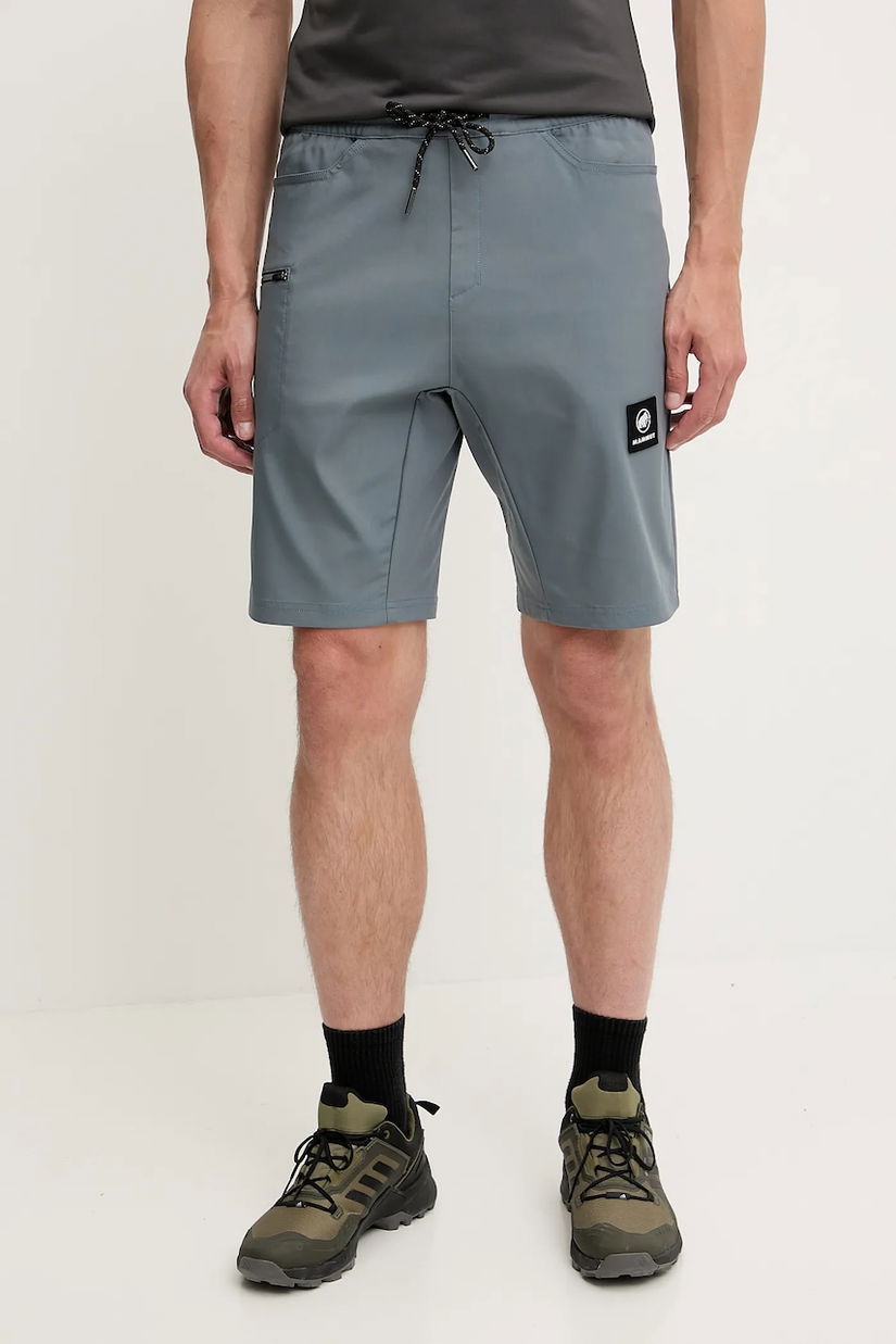 Mammut pantaloni scurți outdoor Massone culoarea verde