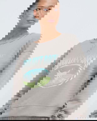 Under Armour bluza Project Rock femei, culoarea bej, cu imprimeu