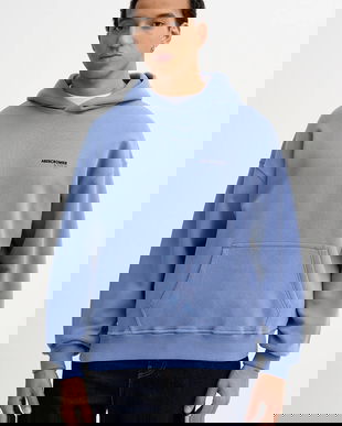 Abercrombie & Fitch bluză cu glugă, uni, KI122-5519-200