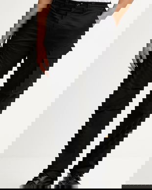 G-Star pantaloni culoarea negru, drept, D24309-E062