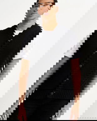 G-Star vestă din bumbac culoarea negru, D27224-D631