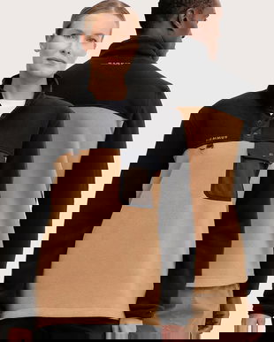 Mammut hanorac Moonstone Hybrid culoarea maro, uni, 1014.06120