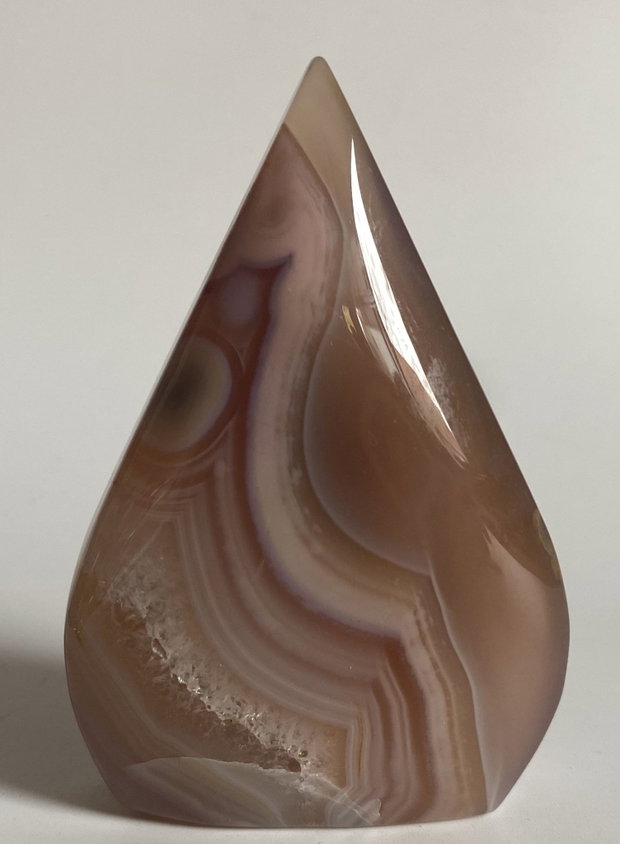 Agat Roz - Sculptura piatra semipretioasa