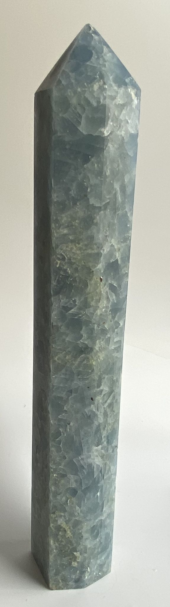 Calcit Albastru (Celestina) - Obelisc piatra semipretioasa