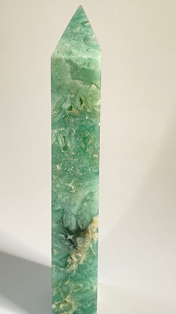 Fluorit Verde - Obelisc piatra semipretioasa