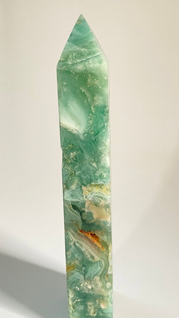 Fluorit Verde - Obelisc piatra semipretioasa