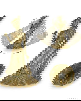 Jucatoare de golf-clopotel de masa din bronz