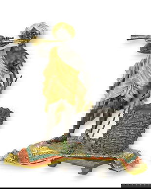 Dresor de serpi-statueta vieneza din bronz