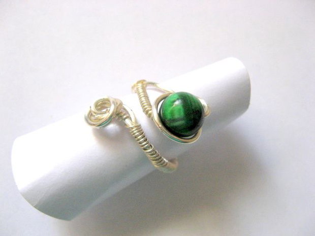 inel ochi de tigru verde 50681