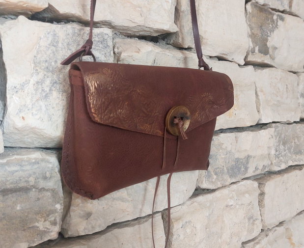 Borseta din piele naturala, geanta pentru telefon