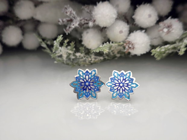 Cercei ''Flori de gheata''
