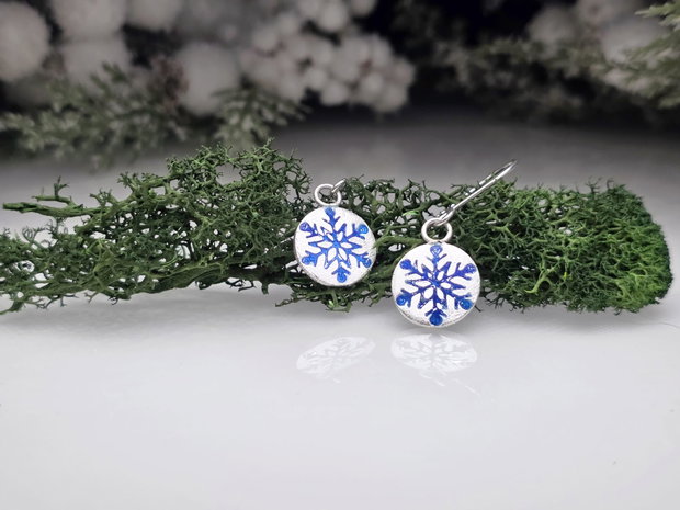 Cercei emailati ''Frosted''