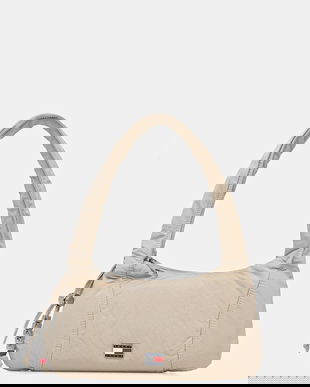 Tommy Jeans poșetă culoarea bej, AW0AW18068