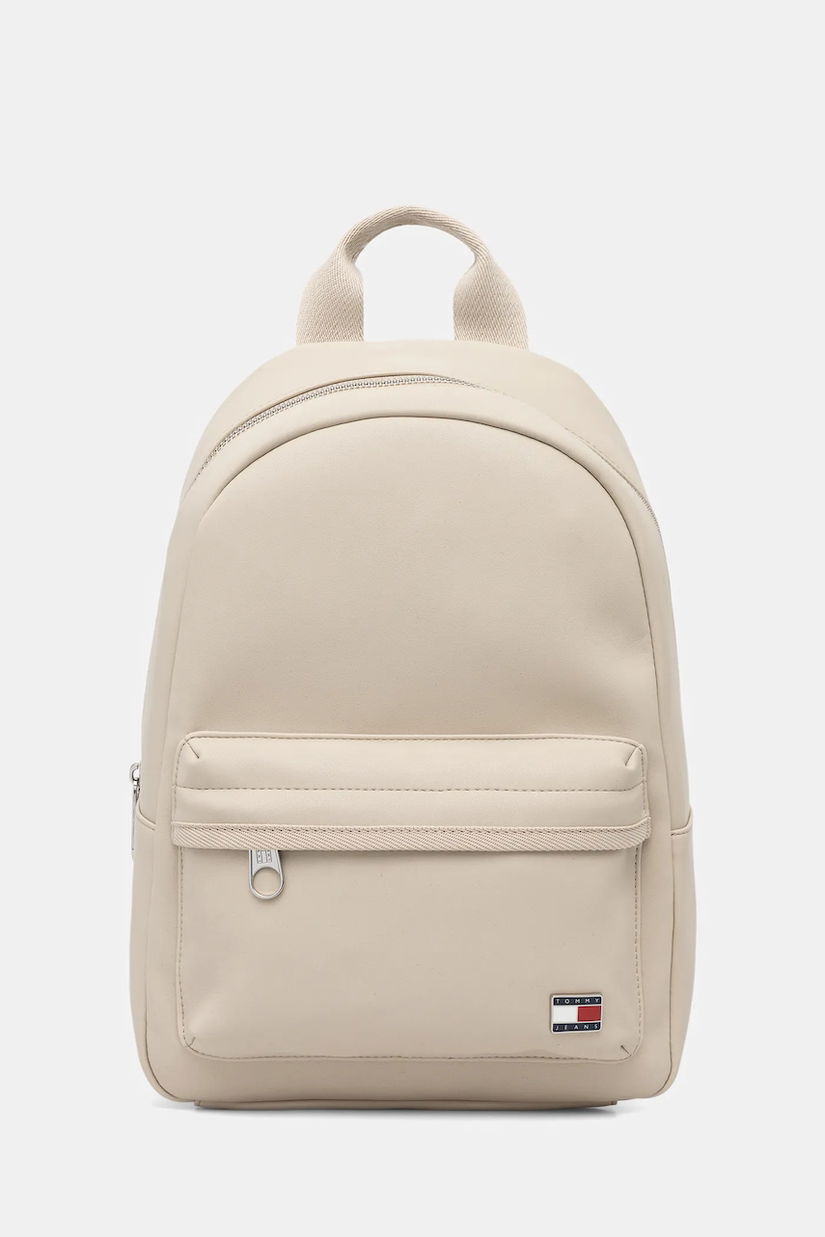 Tommy Jeans rucsac culoarea bej, mic, uni, AW0AW18086