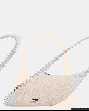 Tommy Jeans poșetă culoarea bej, AW0AW18077