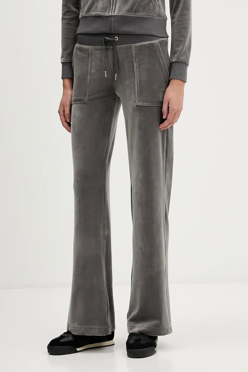 Juicy Couture pantaloni de trening Layla culoarea gri, uni, JCSEBJ001