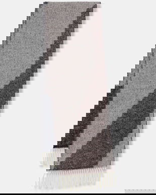 United Colors of Benetton eșarfă cu lână culoarea violet, cu imprimeu, 64G8DU024