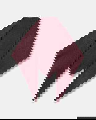 United Colors of Benetton eșarfă din amestec de lână culoarea bordo, uni, 6QZPDU020