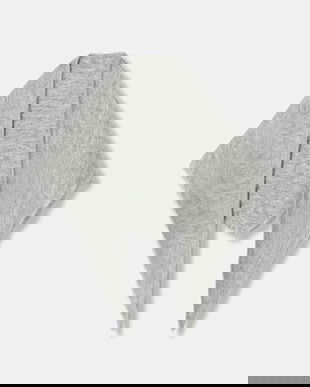 United Colors of Benetton eșarfă din amestec de lână culoarea gri, uni, 6QZPDU020