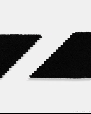 United Colors of Benetton fular împletit culoarea negru, uni, 69FWDU02D