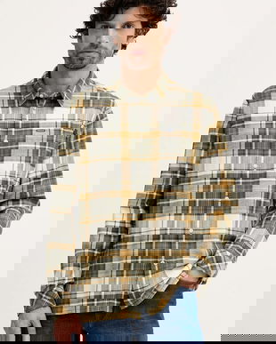 Barbour cămașă din bumbac Malham culoarea verde, cu guler clasic, relaxed, MSH5650