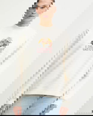 Levi's bluză culoarea bej, cu imprimeu, 003R9