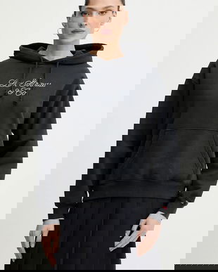 Levi's hanorac de bumbac culoarea gri, cu glugă, uni, A7296