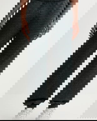 Diesel pantaloni de trening P-MARKY-CUFF culoarea negru, melanj, A18652.0AGBZ