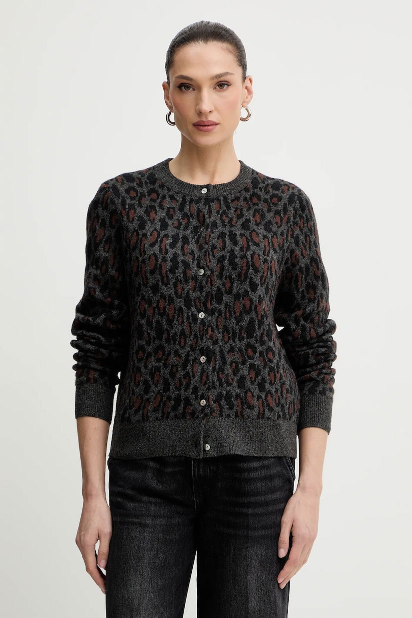 Levi's cardigan din amestec de lână culoarea gri, 004H1