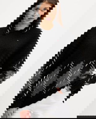 Tommy Jeans pulover din amestec de alpaca culoarea negru, DW0DW22559