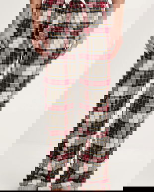 Abercrombie & Fitch pijama culoarea bleumarin, cu imprimeu, KI113-5011-508