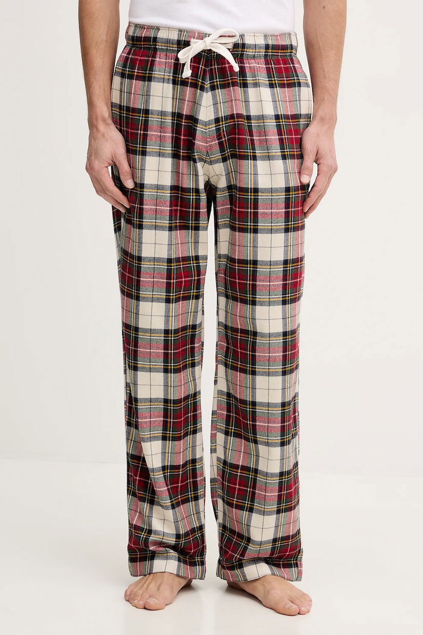 Abercrombie & Fitch pijama culoarea bleumarin, cu imprimeu, KI113-5011-508