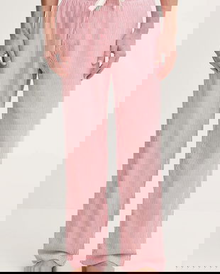 Abercrombie & Fitch pantaloni de pijama culoarea roșu, cu imprimeu, KI113-5008-504