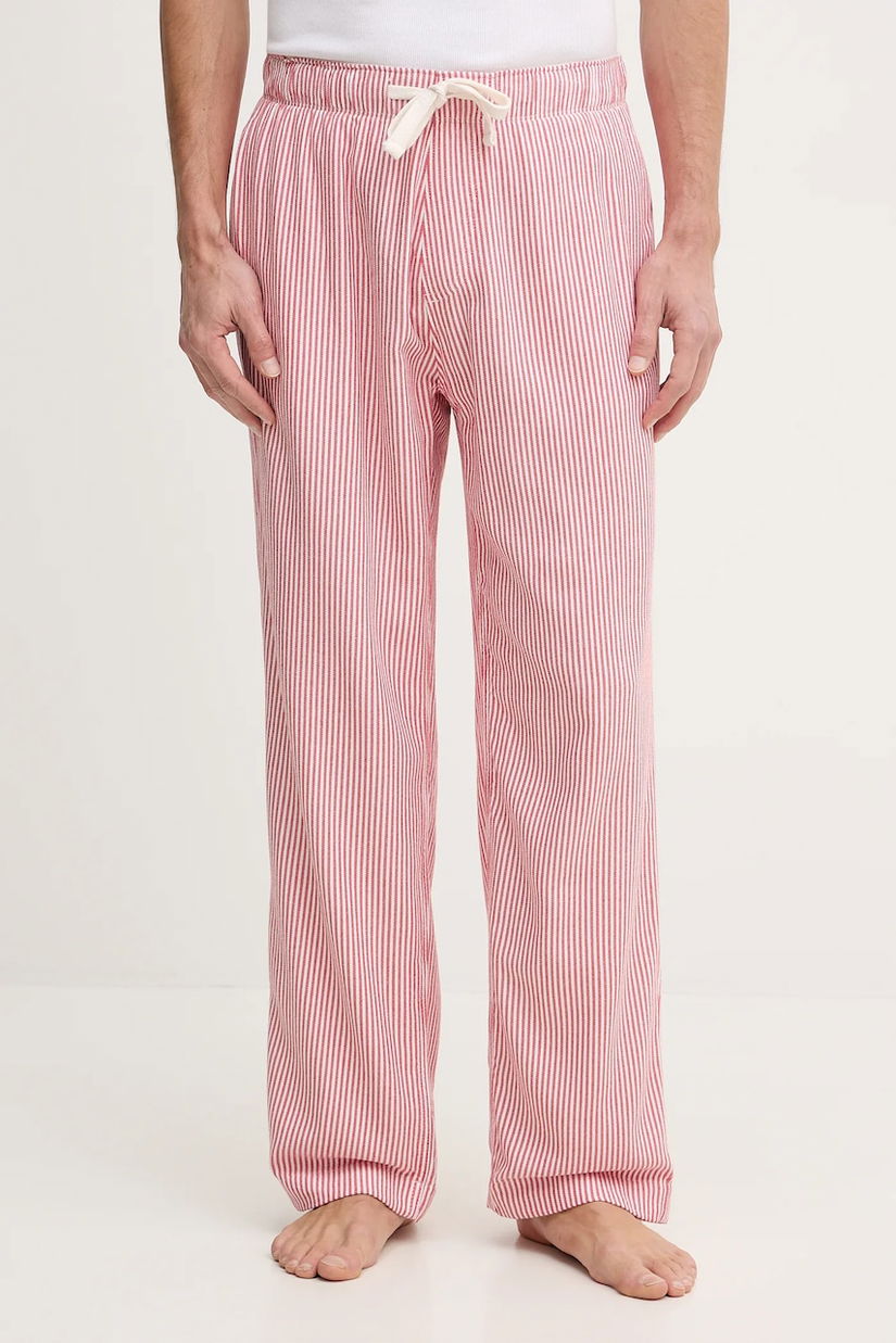 Abercrombie & Fitch pantaloni de pijama culoarea roșu, cu imprimeu, KI113-5008-504