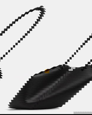 Coccinelle poșetă de piele KAMY culoarea negru, E1 U2L 11 03 01