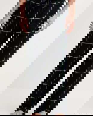 Abercrombie & Fitch pijama culoarea bleumarin, cu imprimeu, KI113-5003-208