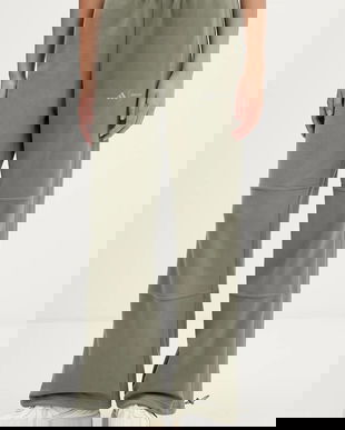 adidas pantaloni de trening din bumbac adidas x Moon Boot culoarea verde, uni, JM1099