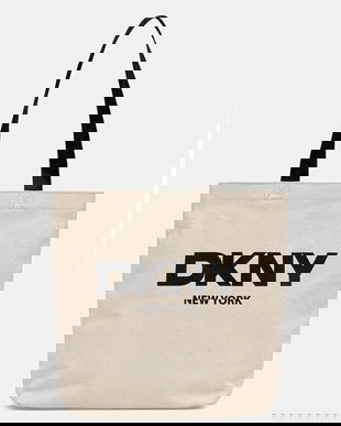 Dkny poșetă culoarea bej, R53AGN37